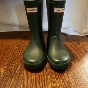 Hunter Green Rain Boots